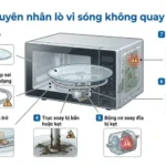 Nguyên nhân lò vi sóng không quay đĩa