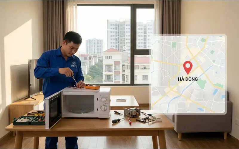 Thợ sửa lò vi sóng tại Hà Đông