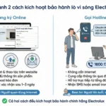 So sánh 2 cách kích hoạt bảo hành lò vi sóng Electrolux